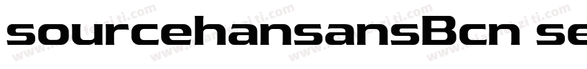 sourcehansansBcn sem字体转换